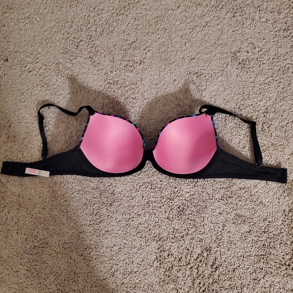 Pink Victoria's Secret Colorful Bra Size 36D - Picture 7 of 7
